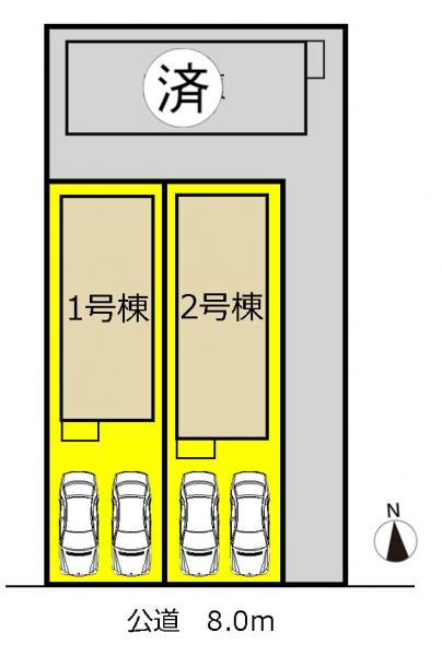 新築一戸建て 名古屋市千種区竹越1丁目514番の一部、515番の一部 名古屋市名城線茶屋ヶ坂駅 3880万円