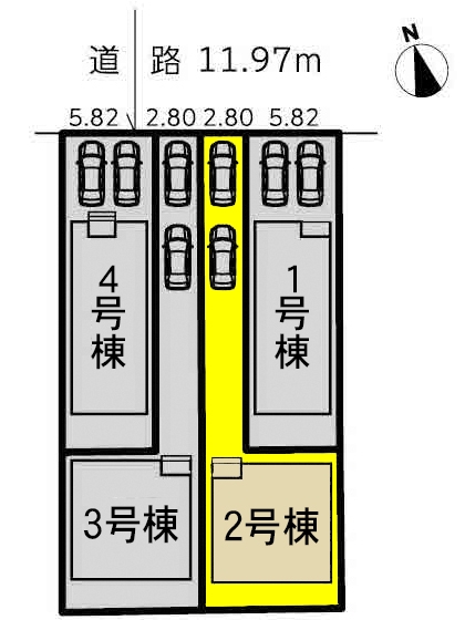 新築一戸建て 名古屋市西区中小田井5丁目227番1の一部 名鉄犬山線中小田井駅 3390万円