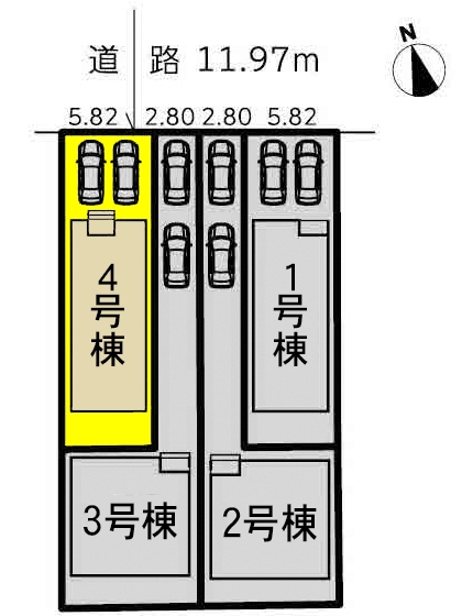 新築一戸建て 名古屋市西区中小田井5丁目227番1の一部 名鉄犬山線中小田井駅 3590万円