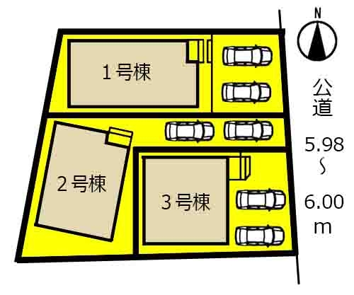 新築戸建 春日井市東野町西3丁目8番23、8番24の一部 JR中央本線春日井駅 3190万円