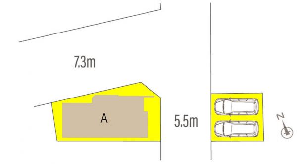 新築一戸建て 名古屋市中川区花塚町1丁目105番、4297番8 名古屋市名港線日比野駅 3680万円