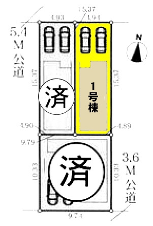 新築一戸建て 名古屋市中村区北畑町2丁目17番地 近鉄名古屋線黄金駅 3980万円