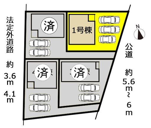 新築一戸建て みよし市福田町中屋敷21番4 名鉄豊田線日進駅 3390万円