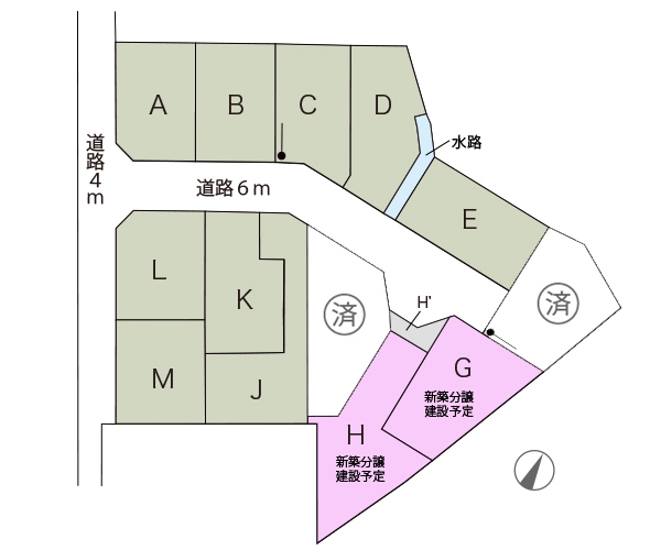 新築一戸建て 知立市逢妻町城山28-18、28-19 名鉄名古屋本線知立駅 4190万円