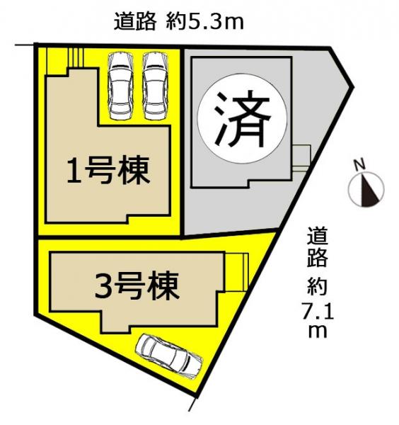 新築一戸建て 名古屋市千種区赤坂町5丁目58番の一部 名古屋市名城線茶屋ヶ坂駅 4490万円