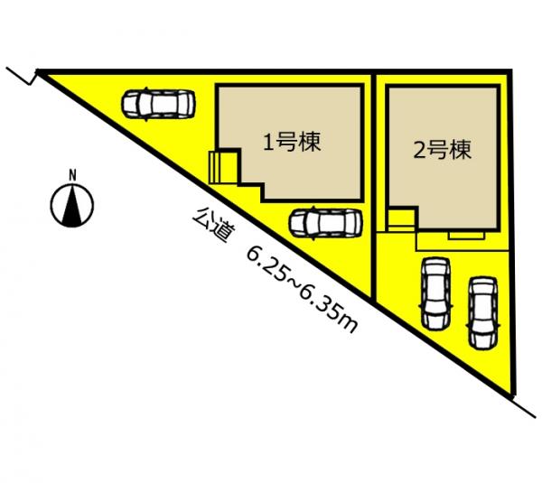 新築一戸建て 名古屋市北区西味鋺5丁目738 名鉄小牧線上飯田駅 2980万円