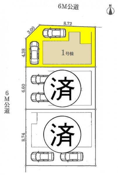 新築一戸建て 名古屋市中村区沖田町264番 名古屋市東山線岩塚駅 3980万円