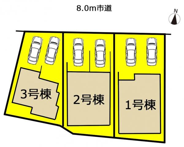 新築一戸建て 名古屋市守山区大森3丁目607 名鉄瀬戸線大森・金城学院前駅 3880万円