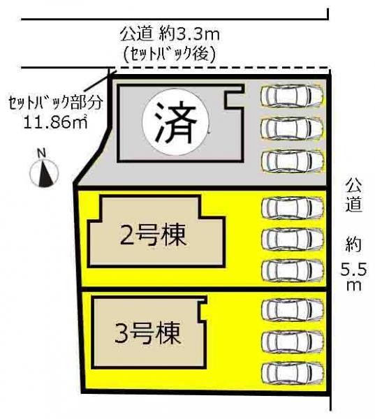 新築一戸建て みよし市福田町西屋敷1番1・2・3 名鉄豊田線日進駅 3290万円