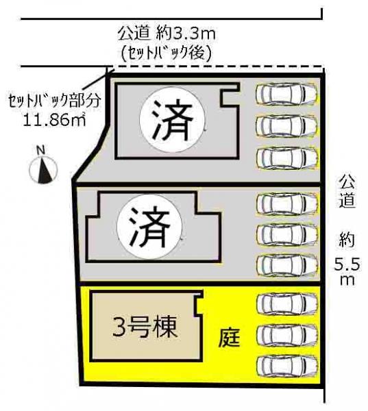 新築一戸建て みよし市福田町西屋敷1番1・2・3 名鉄豊田線日進駅 3280万円