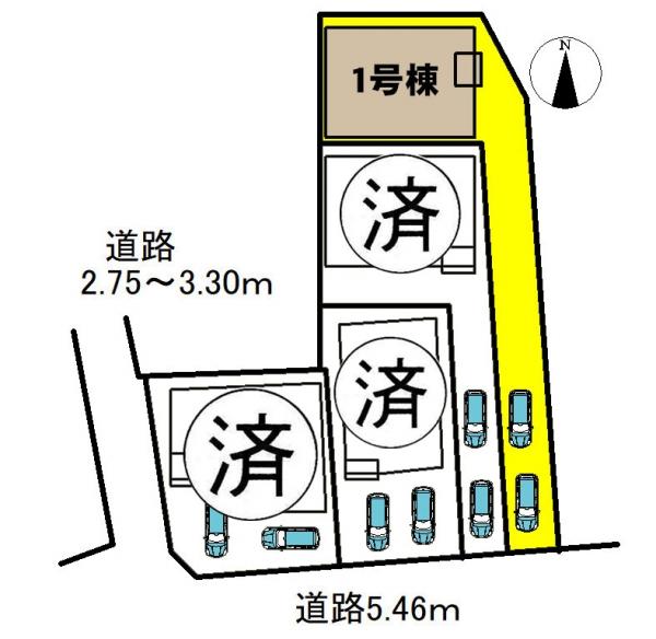 新築一戸建て 名古屋市中村区日ノ宮町2丁目8番2、3 名古屋市東山線中村公園駅 2830万円