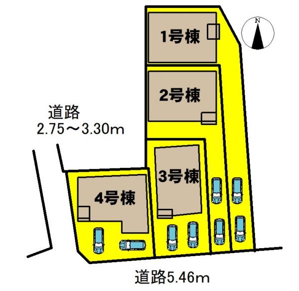 新築一戸建て 名古屋市中村区日ノ宮町2丁目8番2、3 名古屋市東山線中村公園駅 3990万円