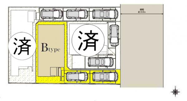 新築一戸建て 名古屋市中川区打出2丁目194番、196番の各一部 名古屋市東山線高畑駅 3380万円