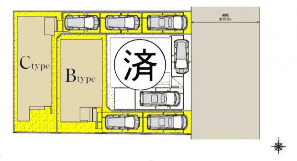新築一戸建て 名古屋市中川区打出2丁目194番、196番の各一部 名古屋市東山線高畑駅 3480万円