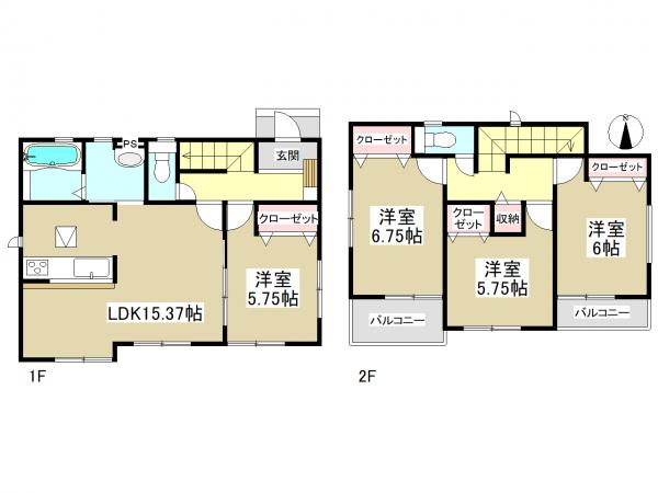 新築一戸建て 名古屋市中川区伏屋4丁目 近鉄名古屋線伏屋駅 2580万円