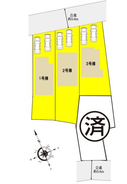 新築一戸建て 名古屋市中川区元中野町3丁目54番1 名古屋市名港線日比野駅 3700万円