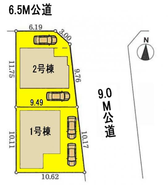 新築一戸建て 名古屋市中川区中須町234番1 名古屋市東山線高畑駅 3280万円