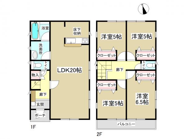 新築一戸建て 名古屋市中村区日比津町2丁目 名古屋市東山線本陣駅 3490万円