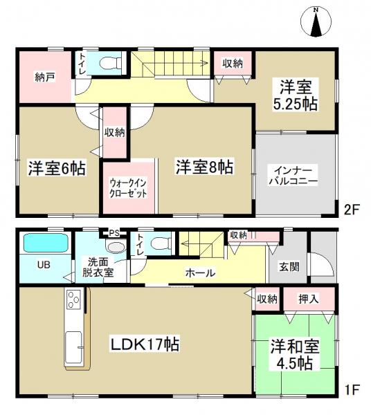 新築一戸建て 名古屋市中川区新家3丁目 関西本線蟹江駅 3380万円