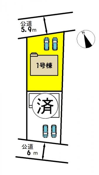 新築一戸建て 海部郡大治町大字鎌須賀字茶屋107-1.107-2 名古屋市東山線中村公園駅 2480万円