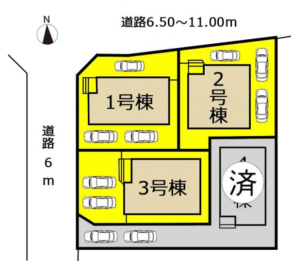 新築一戸建て みよし市三好町中島60番1の一部 名鉄豊田線米野木駅 3590万円