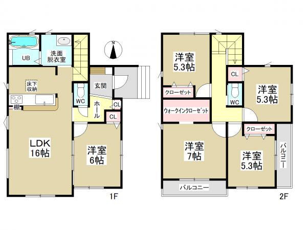 新築一戸建て 名古屋市港区中川本町6丁目1番126.128 名古屋市名港線築地口駅 2990万円