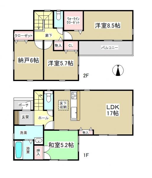 新築一戸建て 名古屋市中川区下之一色町字宮分 近鉄名古屋線伏屋駅 2590万円