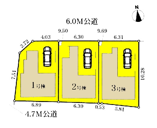 新築一戸建て 名古屋市中村区上米野町4丁目 名古屋市桜通線中村区役所駅 3980万円