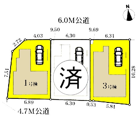 新築一戸建て 名古屋市中村区上米野町4丁目 名古屋市桜通線中村区役所駅 3980万円