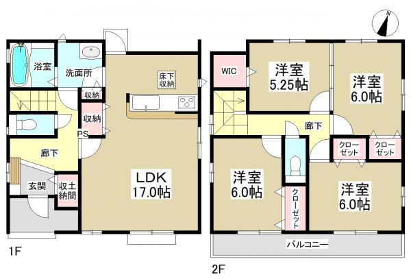 新築一戸建て 名古屋市中川区中野新町3丁目9番地 名古屋臨海高速鉄道中島駅 4250万円