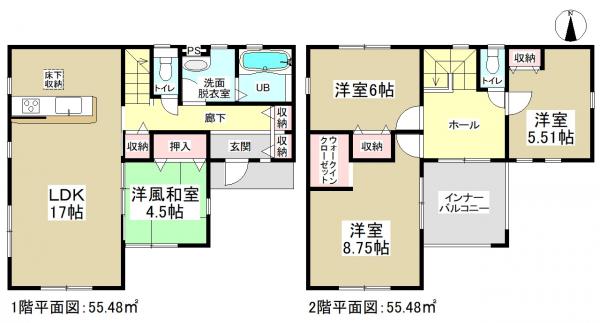 新築一戸建て 名古屋市中川区富田町大字千音寺字南島 関西本線春田駅 3180万円