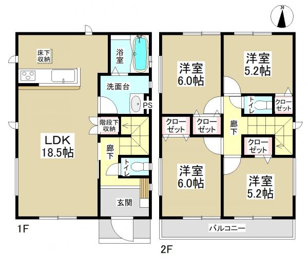 新築一戸建て 桑名市大字桑部 三岐鉄道北勢線蓮花寺駅 2280万円