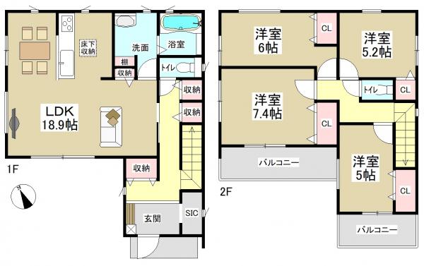 新築一戸建て 名古屋市守山区松坂町101 名鉄瀬戸線喜多山駅 3480万円