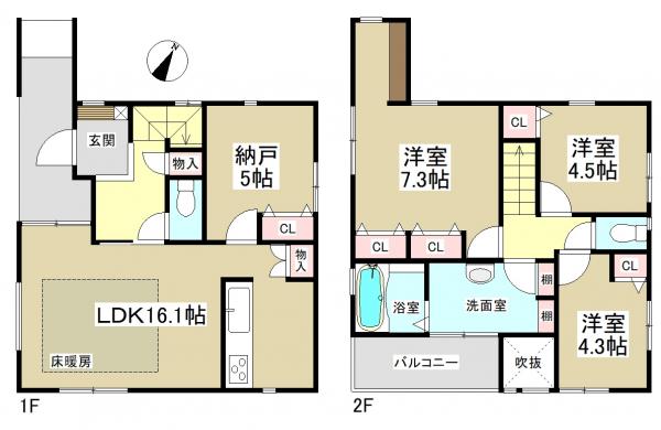 新築一戸建て 名古屋市守山区苗代2丁目1番9 名鉄瀬戸線小幡駅 3280万円