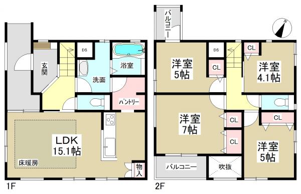 新築一戸建て 名古屋市守山区苗代2丁目1番9 名鉄瀬戸線小幡駅 3280万円