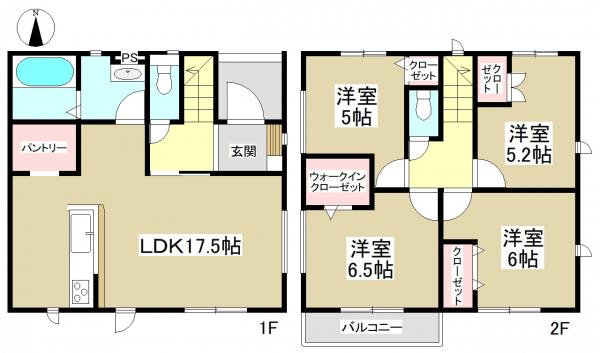 新築一戸建て 海部郡大治町大字馬島字大道西 名鉄津島線甚目寺駅 2880万円