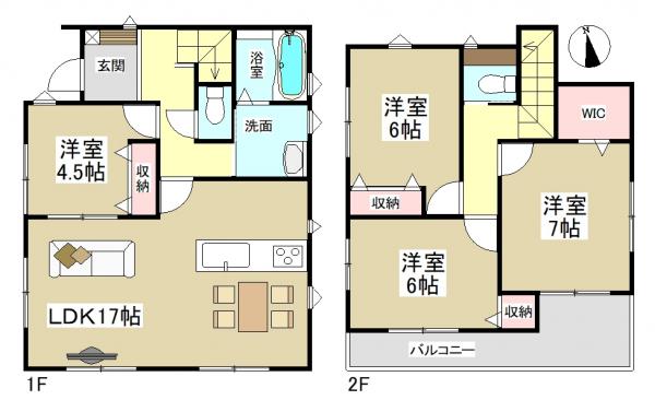 新築一戸建て 名古屋市昭和区福原町1丁目35 名古屋市名城線名古屋大学駅 5480万円