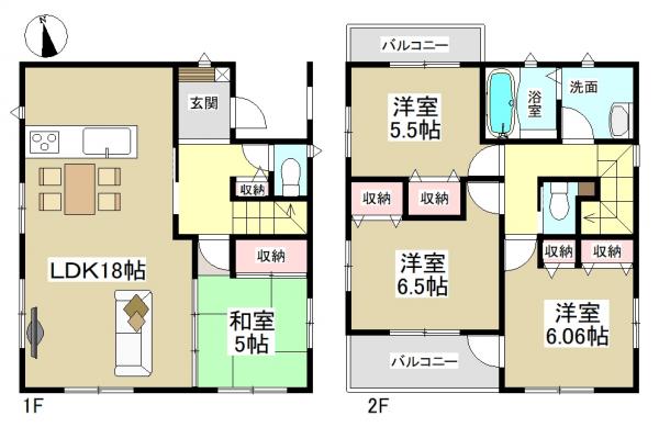 新築一戸建て 名古屋市昭和区福原町1丁目35 名古屋市名城線名古屋大学駅 5180万円