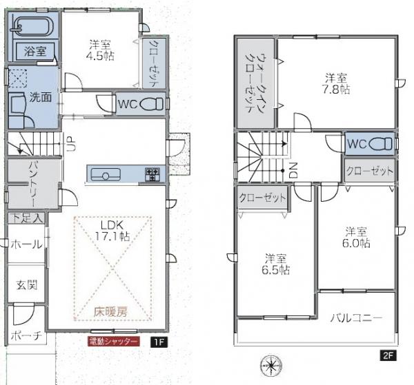 新築一戸建て 海部郡大治町大字花常字出口104番 名古屋市東山線中村公園駅 2680万円