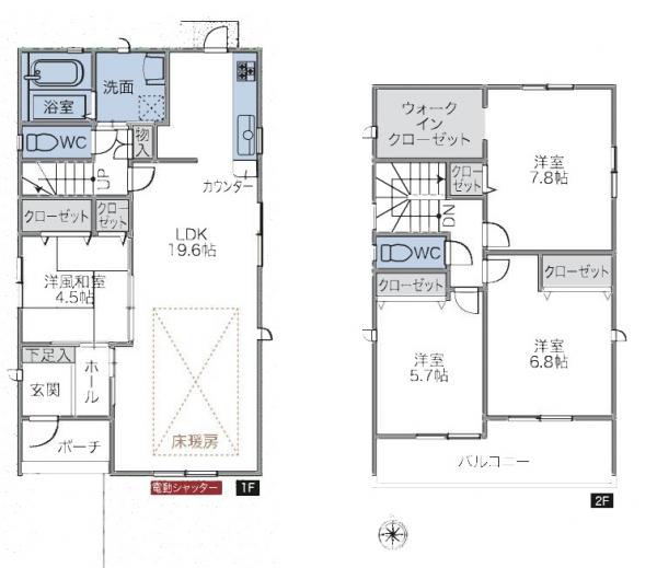 新築一戸建て 海部郡大治町大字花常字出口104番 名古屋市東山線中村公園駅 2880万円