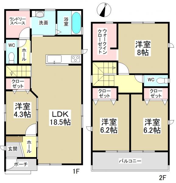 新築一戸建て 名古屋市港区遠若町3丁目 名古屋臨海高速鉄道稲永駅 2880万円