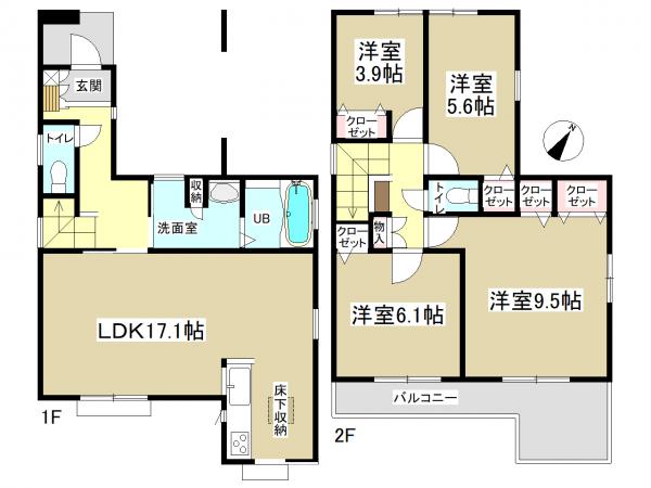 新築一戸建て 春日井市六軒屋町字松山35-19 JR中央本線春日井駅 3380万円