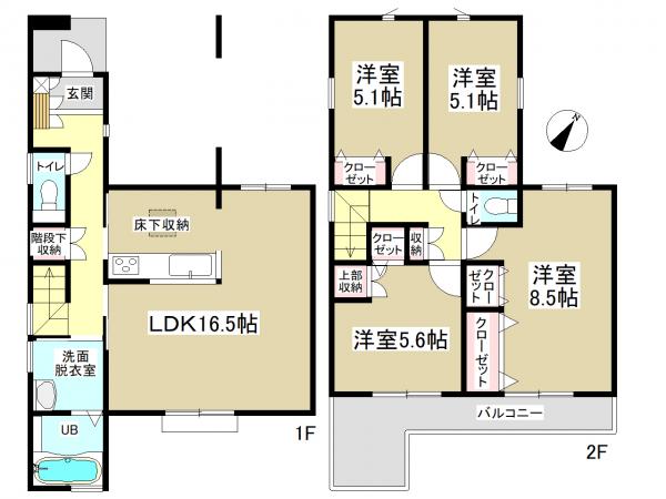 新築一戸建て 春日井市六軒屋町字松山35-19 JR中央本線春日井駅 3430万円