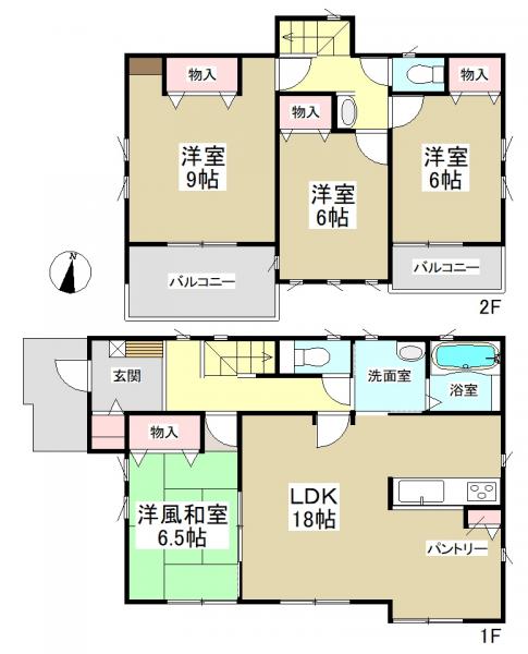 新築一戸建て 日進市東山6丁目2105 名鉄豊田線米野木駅 3840万円