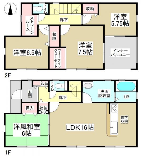 新築一戸建て 津島市越津町字西之郷 名鉄津島線勝幡駅 2780万円