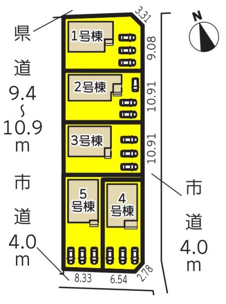 新築一戸建て 各務原市川島河田町1059-1 名鉄各務原線各務原市役所前駅 2190万円