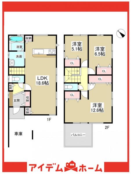 新築一戸建て 半田市更生町2丁目153-11 名鉄河和線知多半田駅 3798万円