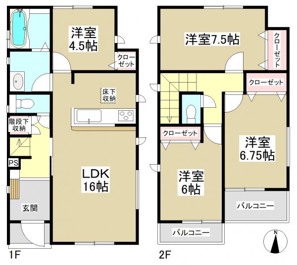 新築一戸建て 名古屋市中川区江松5丁目 近鉄名古屋線戸田駅 2698万円