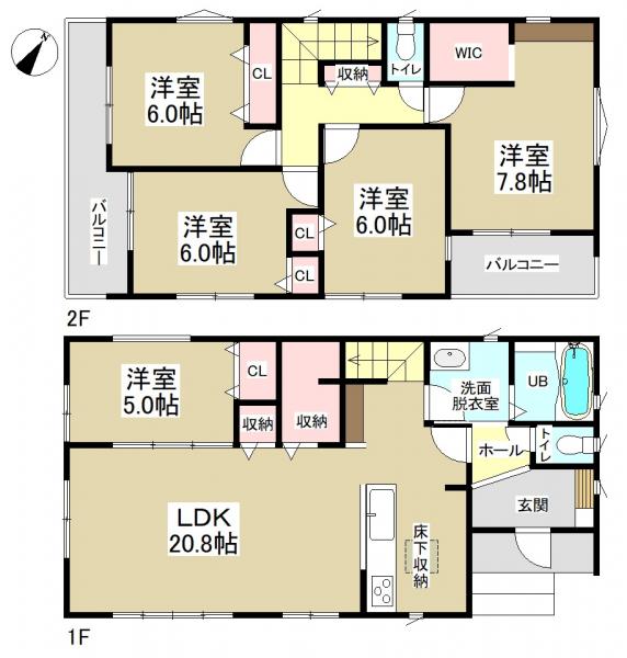 新築一戸建て 津島市愛宕町5丁目20番 名鉄尾西線日比野駅 3380万円
