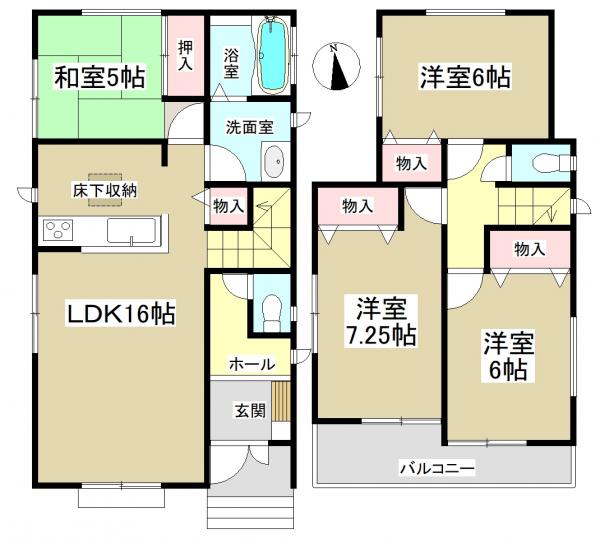 新築一戸建て 春日井市稲口町2丁目10-22、27 名鉄小牧線味美駅 3490万円